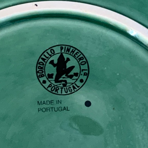 Bordallo Pinheiro 7.5” Salad Green Plate Made in Portugal - Picture 6 of 6